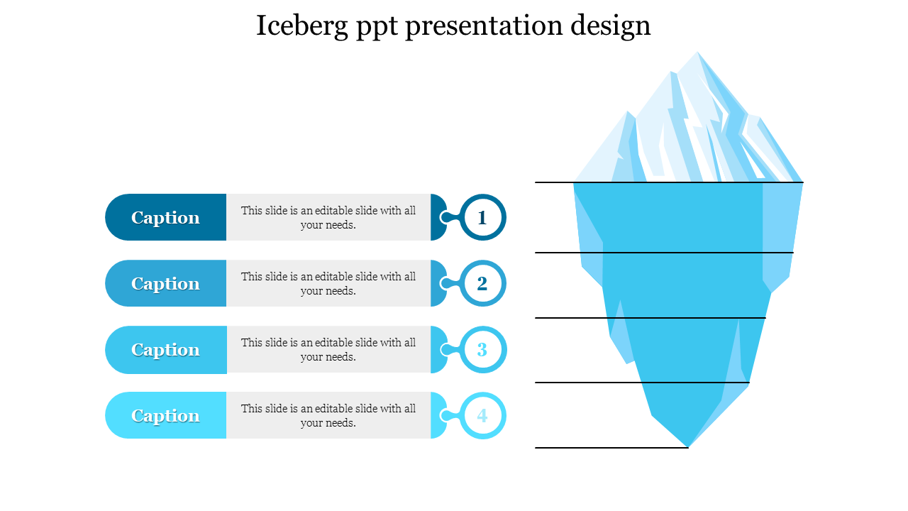 Iceberg ppt presentation design